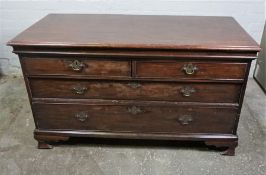 In the Manner of Thomas Chippendale, Mahogany Chest of Drawers, circa 18th century, Having two small