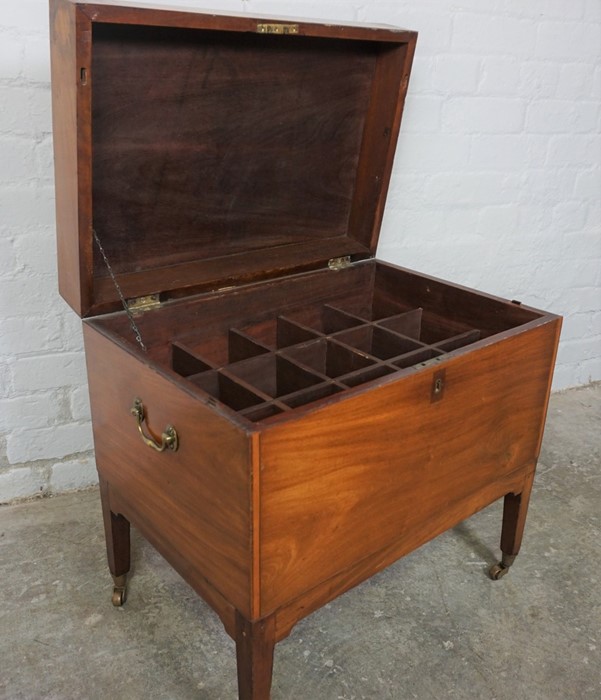 Regency Mahogany Wine Cooler, circa early 19th century, Having a hinged top enclosing a fitted - Image 3 of 5