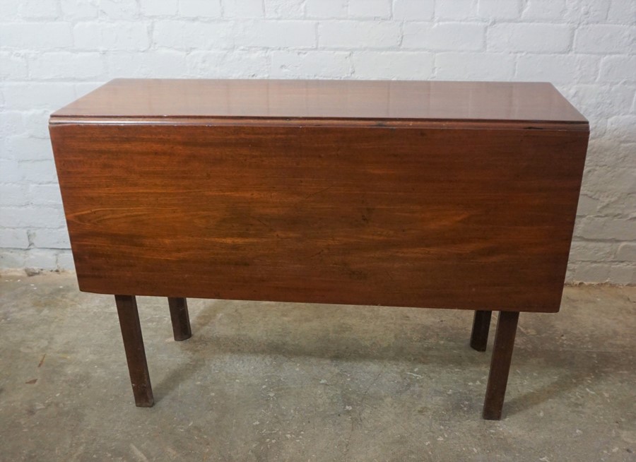 Mahogany Drop Leaf Table, 75cm high, 110cm wide