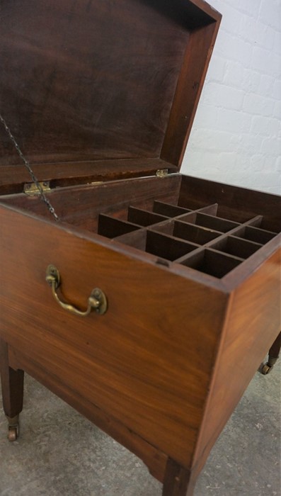 Regency Mahogany Wine Cooler, circa early 19th century, Having a hinged top enclosing a fitted - Image 4 of 5