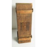 The Black Bowmore 1964 Whisky Wooden Outer Box, 32cm high, 11cm wide