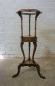 Mahogany Wig Stand, 82cm high, 32cm wide