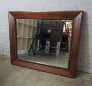 Modern Rectangular Wall Mirror, 95cm high, 117cm wide