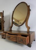 Mahogany Dressing Mirror, circa 19th century, 66cm high, With another Mahogany Dressing Mirror, (2)