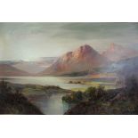 W. Richards (F.E Jamieson) (Scottish 1895-1950) "Loch Tay" Oil on Canvas, Signed, 37cm x 59cm