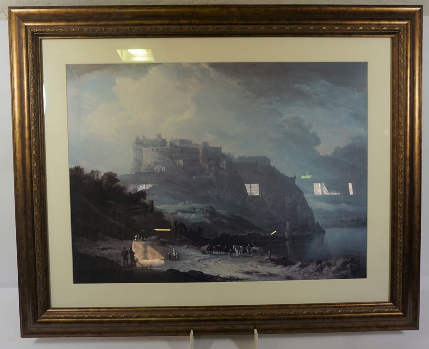 After Alexander Nasmyth "Edinburgh Castle and the Nor Loch" Print, 58cm x 79cm - Image 4 of 4