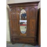 Vintage Oak Wardrobe, 203cm high, 133cm wide, 49cm deep