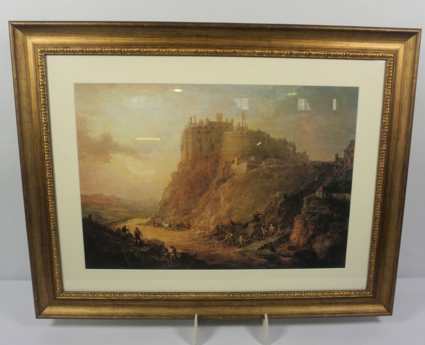 After Alexander Nasmyth "Edinburgh Castle" Print, 44cm x 64.5cm - Image 4 of 4