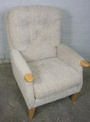 Fabric Upholstered Armchair, 101cm high