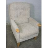 Fabric Upholstered Armchair, 101cm high