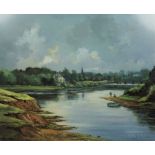 Shirley Cairnt "The Junction Pool, River Tweed Kelso" Limited Edition Signed Print, No 286 of 800,