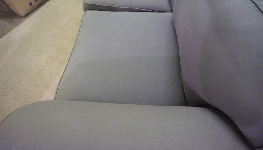 Blue Upholstered Sofa, 80cm high, 186cm wide - Image 7 of 16