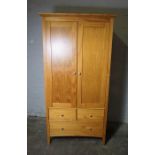 Modern Wardrobe, 196cm high, 103cm wide, 60cm deep, With a similar Chest of Drawers, (2)