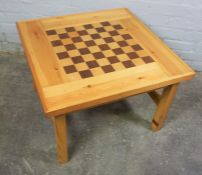 Modern Pine Games / Coffee Table, 45cm high, 67cm wide