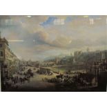 After Alexander Nasmyth "Street Scene of Edinburgh" Print, 54.5cm x 76cm
