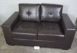 Modern Two Seater Sofa, 73cm high, 150cm wide, 84cm deep