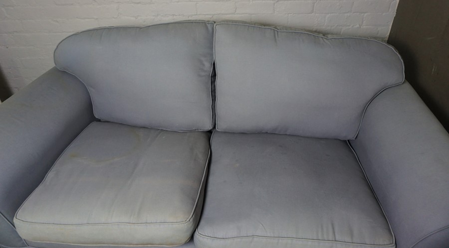 Blue Upholstered Sofa, 80cm high, 186cm wide - Image 5 of 16