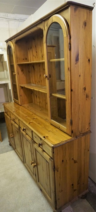 Pine Dresser, 190cm high, 172cm wide, 44cm deep - Image 6 of 8