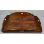 Hardwood Table Top Tray, 12cm high, 79cm wide