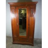 Vintage Mahogany Wardrobe, 153cm high, 114cm wide, 48cm deep