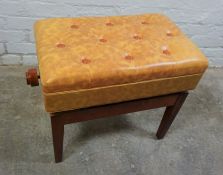 Adjustable Piano Stool, 50cm high, 37cm wide