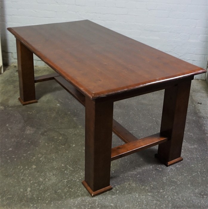 Modern Dining Table, With six matching Chairs, Table 75cm high, 172cm long, 90cm wide, (7)