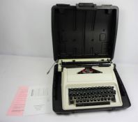 Silver Reed Typewriter, With case