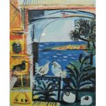 After Picasso "Les Pigeons" Print, 61.5cm x 50.5cm