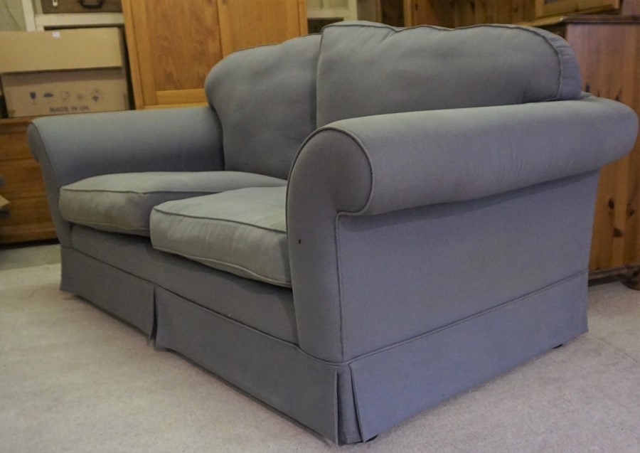 Blue Upholstered Sofa, 80cm high, 186cm wide - Image 14 of 16