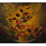 W.Renton "Still Life" Oil on Board, Signed, 49cm x 59cm