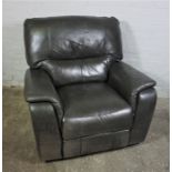 Hide Reclining Armchair, 93cm high