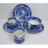 Collection of Spode Italian Pattern Tea Wares, Approximately 30 pieces in total
