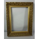 Gilt Picture Frame, circa 19th century, Internal dimensions 50cm x 35cm, External dimensions 70cm