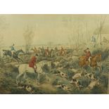 After Henry Alken, Three Titled Hunting Prints, 27.5cm x 37cm (3)