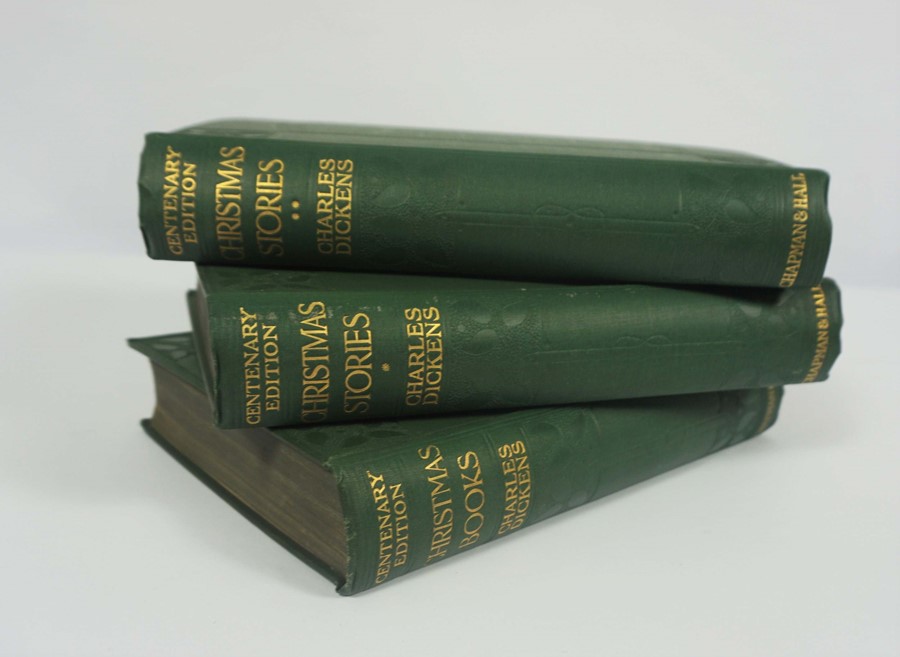 Charles Dickens Centenary Edition, Printed by Chapman & Hall Ltd London 1911, 17 volumes, In green