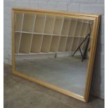 Modern Gilt Framed Wall Mirror, 85cm high, 110cm wide