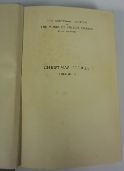 Charles Dickens Centenary Edition, Printed by Chapman & Hall Ltd London 1911, 17 volumes, In green - Image 3 of 5