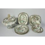 Quantity of Coalport Indian Tree Coral Design Pottery Dinner Wares, To include A Tureen, Dinner