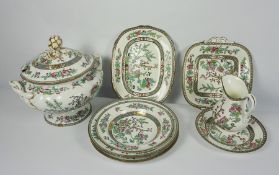 Quantity of Coalport Indian Tree Coral Design Pottery Dinner Wares, To include A Tureen, Dinner