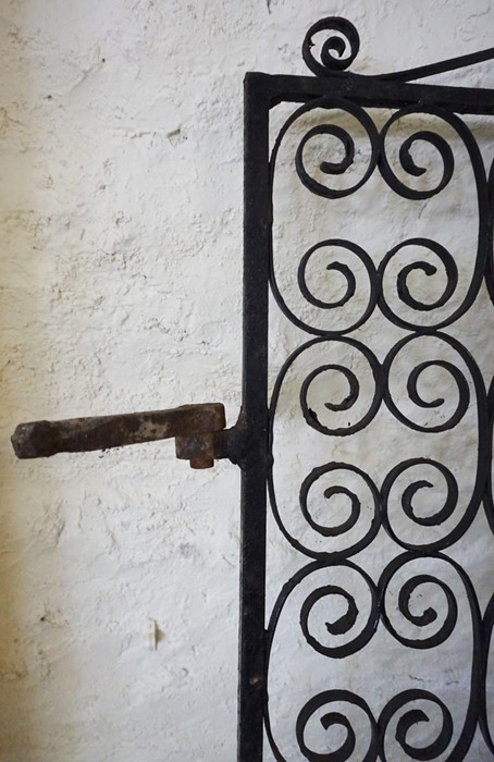 Architectural & Salvage Interest, Antique Wrought Iron Scrolled Gate, 182cm high, 134cm wide - Image 4 of 6