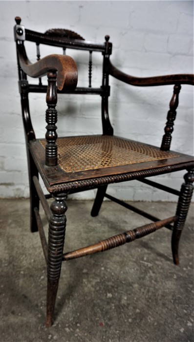 Three Assorted Chairs, circa 19th century and later, Largest, 85cm high, With a Stool (4) - Image 6 of 11