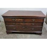 In the Manner of Thomas Chippendale, Mahogany Chest of Drawers, circa 18th century, Having two small