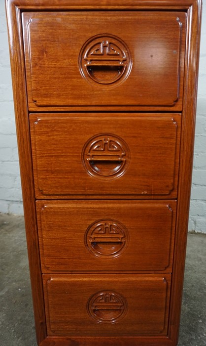 Chinese style Hardwood Chest of Drawers, Having four Drawers, 76cm high, 33cm wide, 38cm deep - Image 4 of 5