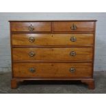 George III Mahogany Chest of Drawers, Having two small Drawers above three long Drawers, 90cm