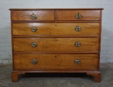 George III Mahogany Chest of Drawers, Having two small Drawers above three long Drawers, 90cm