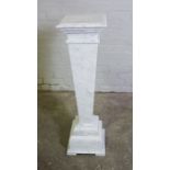 Marble Column Stand, 104cm high, 30cm wide, 30cm deep