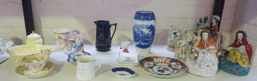 Quantity of Victorian and Later Porcelain & Pottery, To include a Royal Doulton Geneva Pattern Vase, - Image 2 of 2