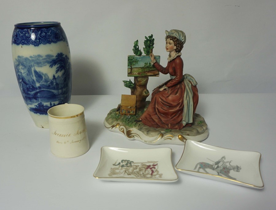 Quantity of Victorian and Later Porcelain & Pottery, To include a Royal Doulton Geneva Pattern Vase,