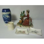 Quantity of Victorian and Later Porcelain & Pottery, To include a Royal Doulton Geneva Pattern Vase,