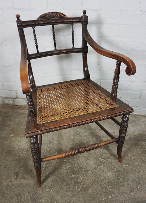 Three Assorted Chairs, circa 19th century and later, Largest, 85cm high, With a Stool (4) - Image 5 of 11